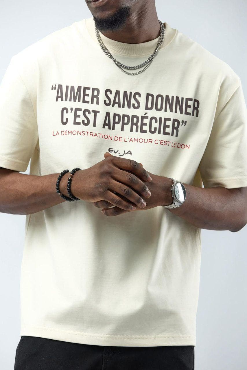 T-Shirt "AIMER SANS DONNER..."