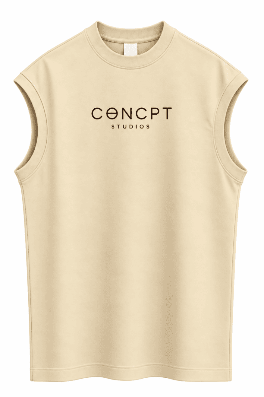 Sleeveless beige